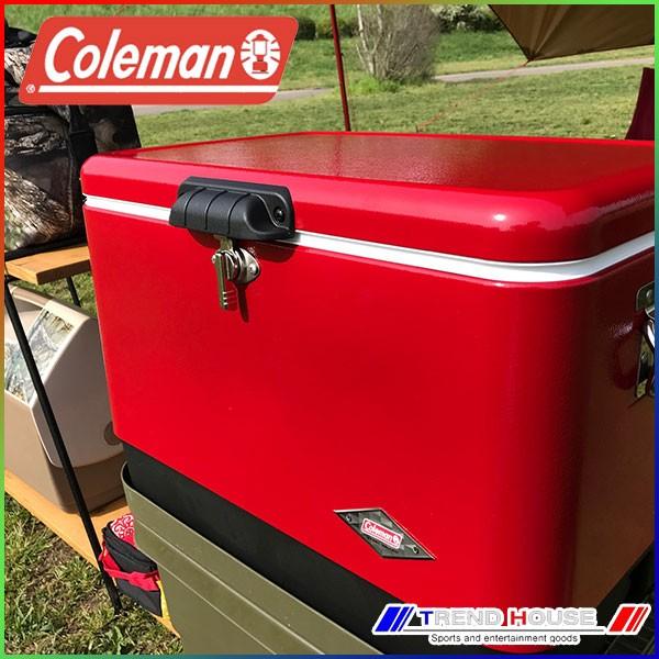 コールマン スチールクーラーボックス 54QT スチールベルトクーラー（ミッドナイト）の通販｜キャンプ