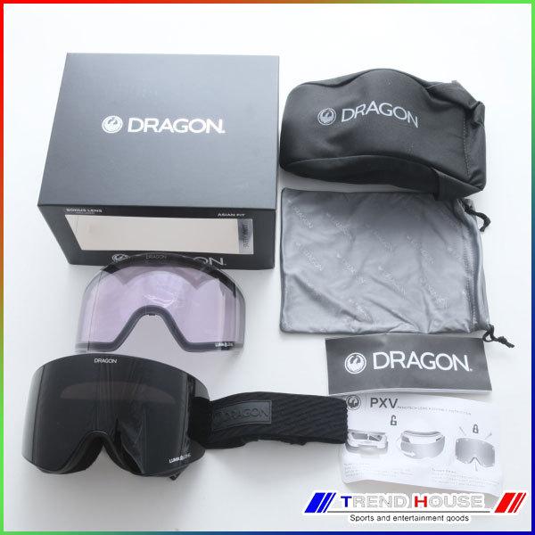 【美品】DRAGON PXVアジアンFIT LUMALENS ドラゴン（DRAGON） ゴーグル PXV アジアンフィット MIDNIGHT/LUMALENS