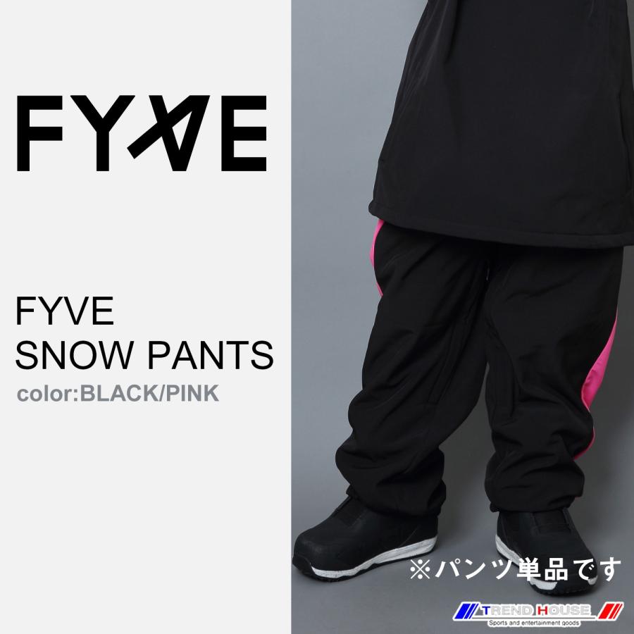 FYVE パネルパンツ ピンク/ブラック Mサイズ FYVE スノーボードウェア SNOW PANTS BLK/PINKサイズM : TREND HOUSE