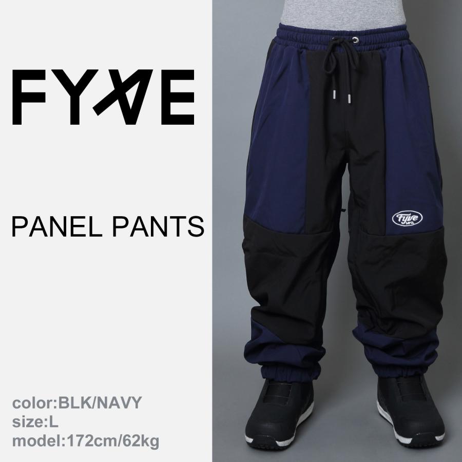 FYVE スノーボードウェア PANEL PANTS BLK/NAVYサイズXXL【パンツ単品