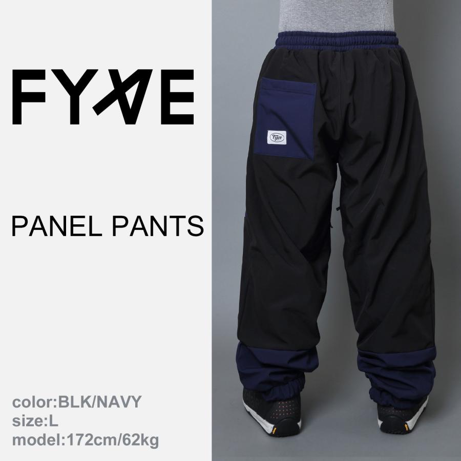 FYVE スノーボードウェア PANEL PANTS BLK/NAVYサイズXXL【パンツ単品