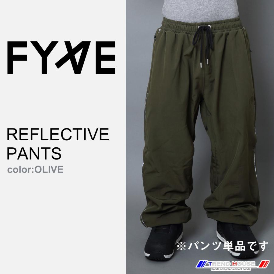 FYVE スノーボードウェア REFLECTIVE PANTS OLIVEサイズXL【パンツ単品
