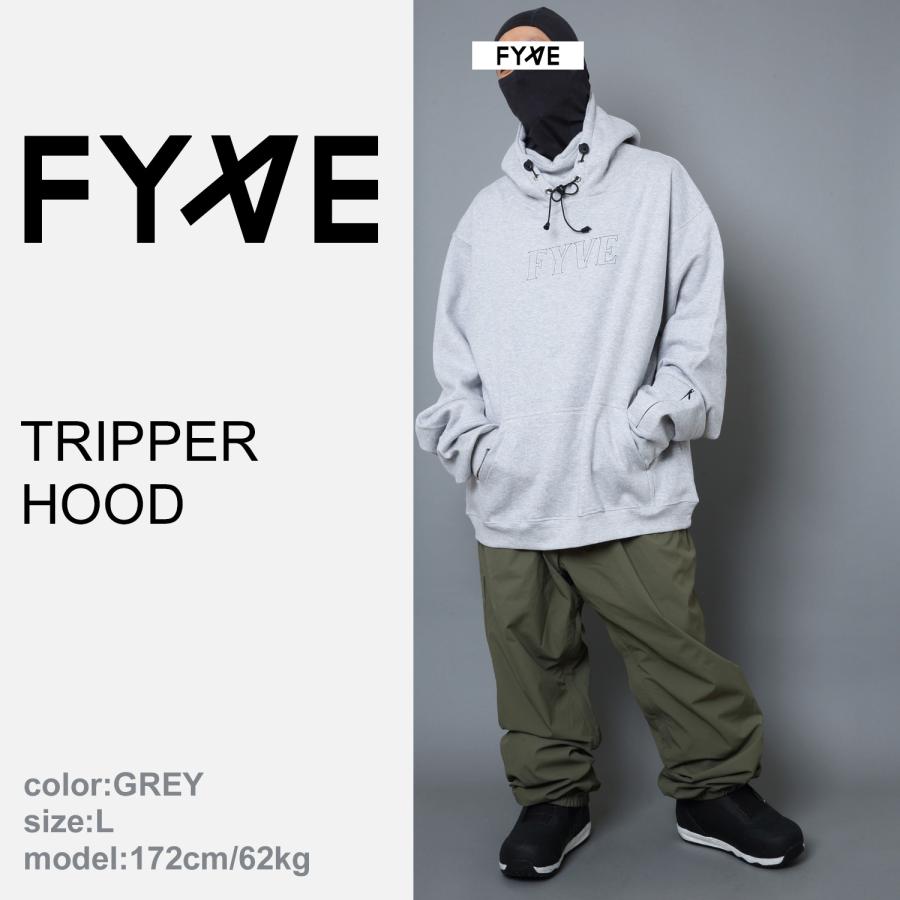 FYVE スノーボードウェア TRIPPER HOOD(GREY) サイズXL【HOOD単品