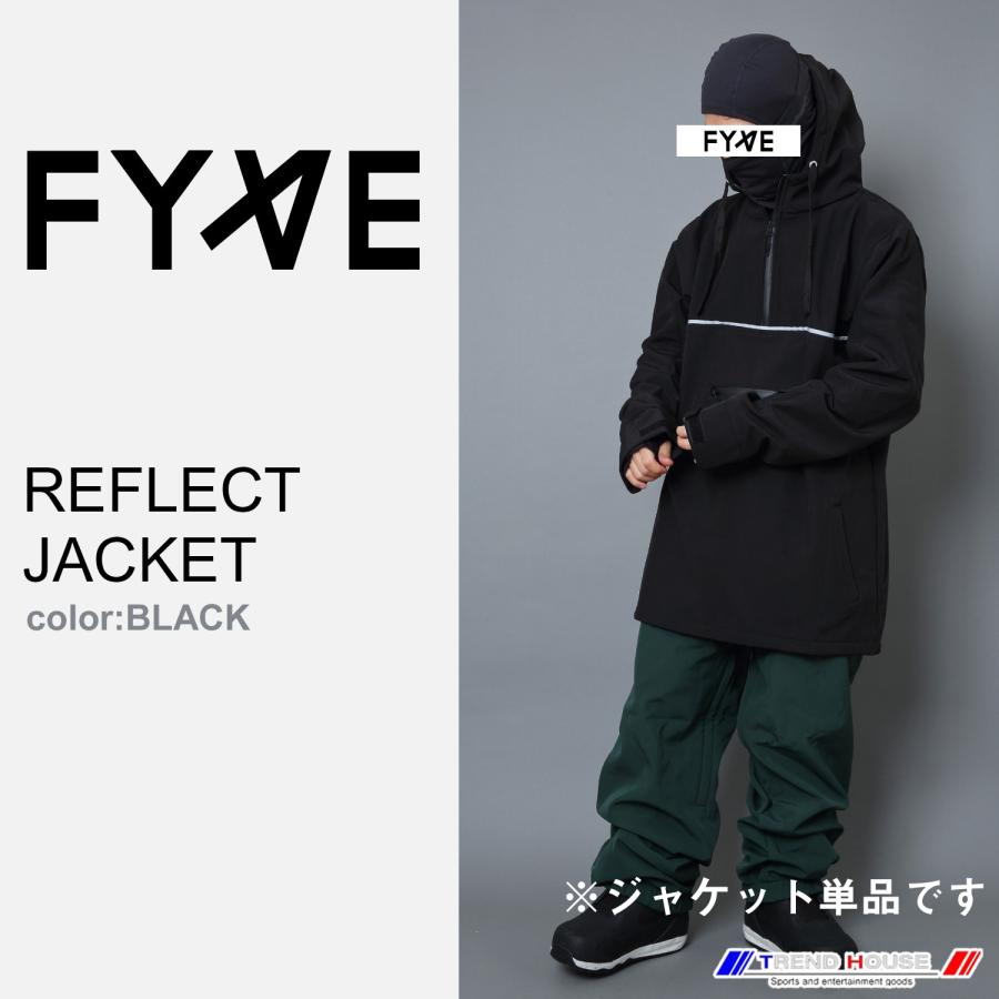 FYVE スノージャケット REFLECT JACKET ブラック Mサイズ FYVE スノーボードウェア REFLECT JACKET BLACKサイズM【ジャケット