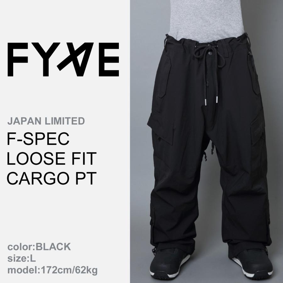 FYVE スノーボードウェア FSPEC LOOSE FIT CARGO PT(BLACK) サイズL