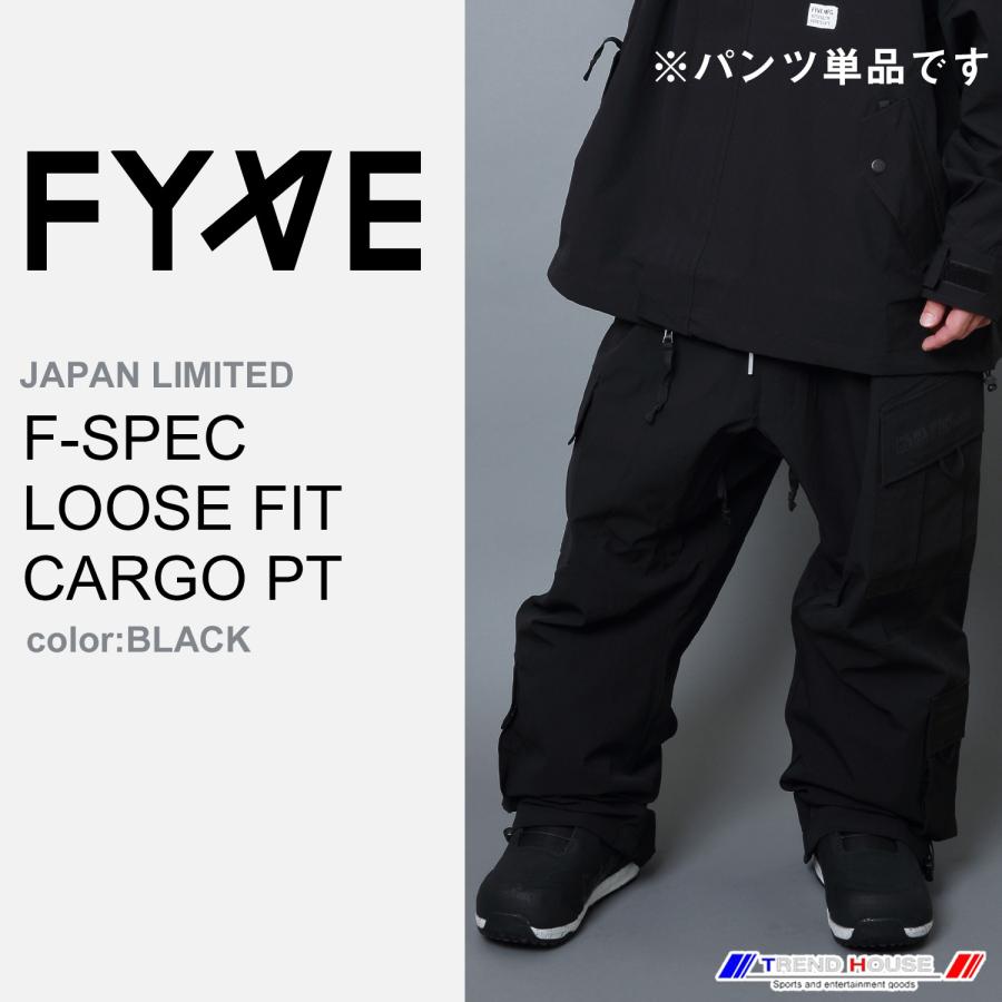 FYVE スノーボードウェア FSPEC LOOSE FIT CARGO PT(BLACK) サイズXL