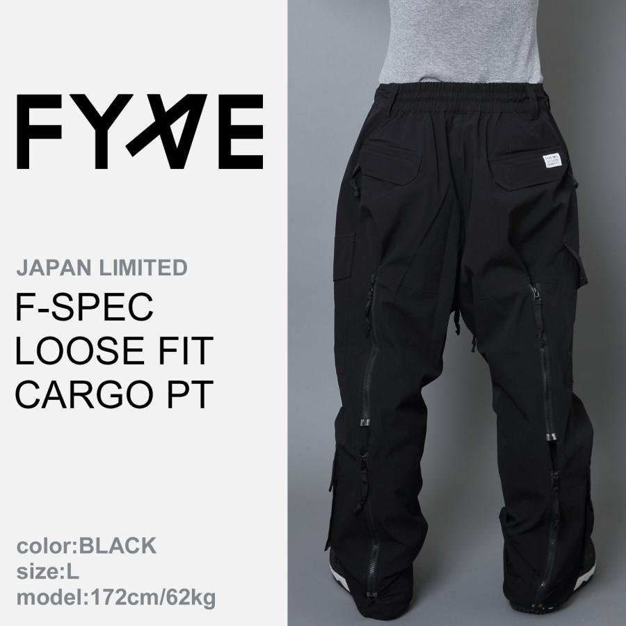 FYVE スノーボードウェア FSPEC LOOSE FIT CARGO PT(BLACK) サイズXL