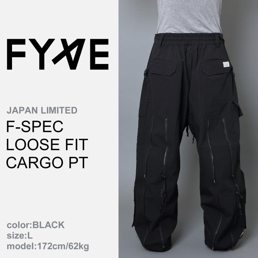 FYVE スノーボードウェア FSPEC LOOSE FIT CARGO PT(BLACK) サイズXL