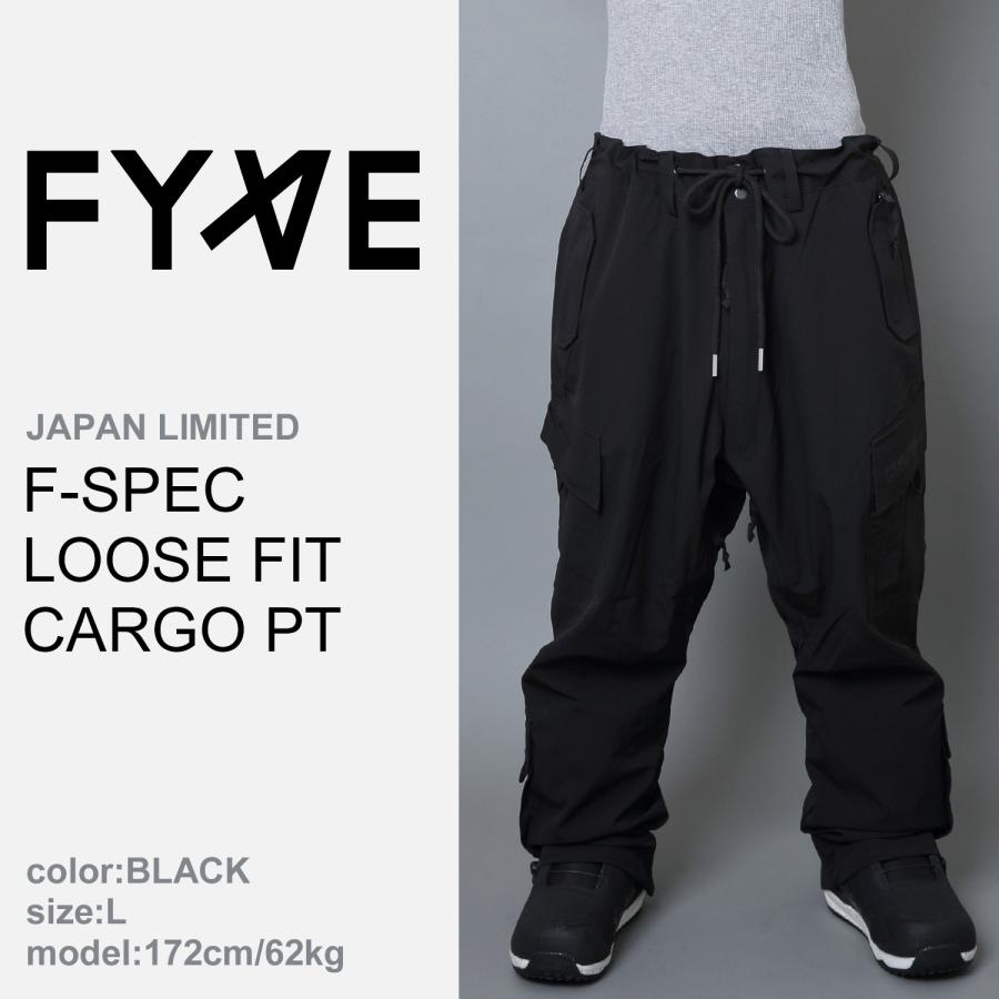 FYVE スノーボードウェア FSPEC LOOSE FIT CARGO PT(BLACK) サイズXL