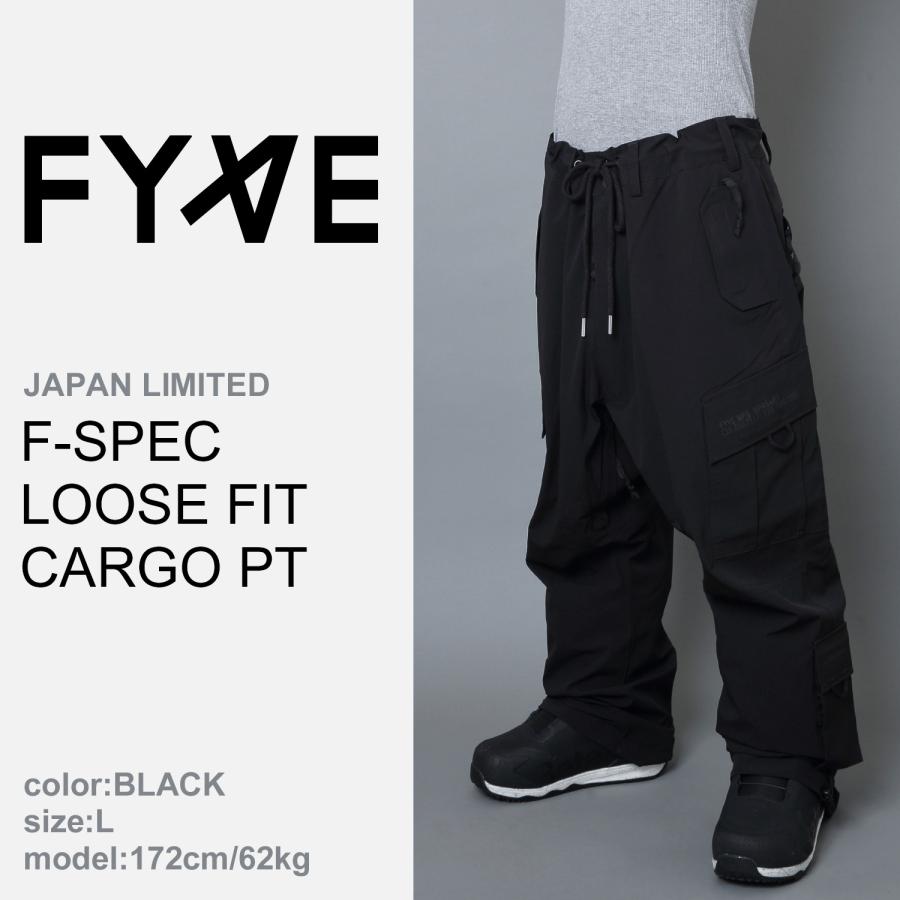 FYVE スノーボードウェア FSPEC LOOSE FIT CARGO PT(BLACK) サイズXL