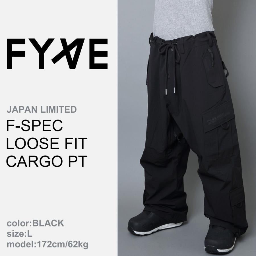 FYVE スノーボードウェア FSPEC LOOSE FIT CARGO PT(BLACK) サイズXL