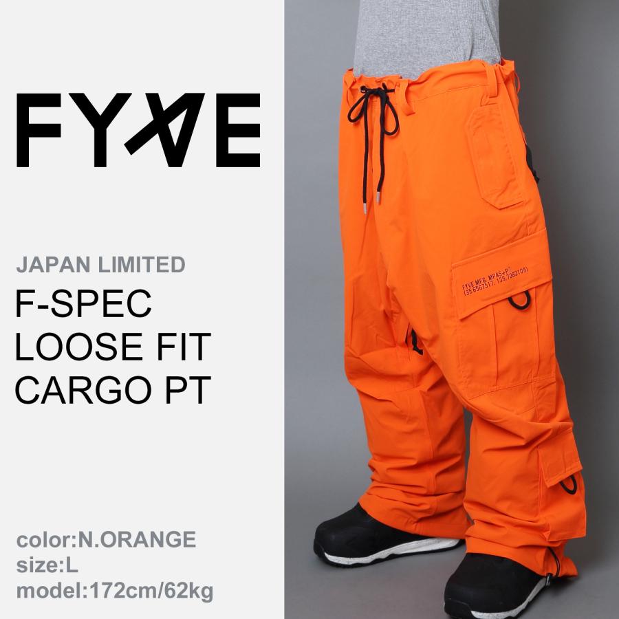 FYVE スノーボードウェア FSPEC LOOSE FIT CARGO PT(N.ORANGE) サイズL