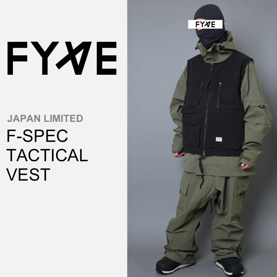 FYVE スノーボードウェア F-SPEC TACTICAL VEST(BLACK) フリーサイズ