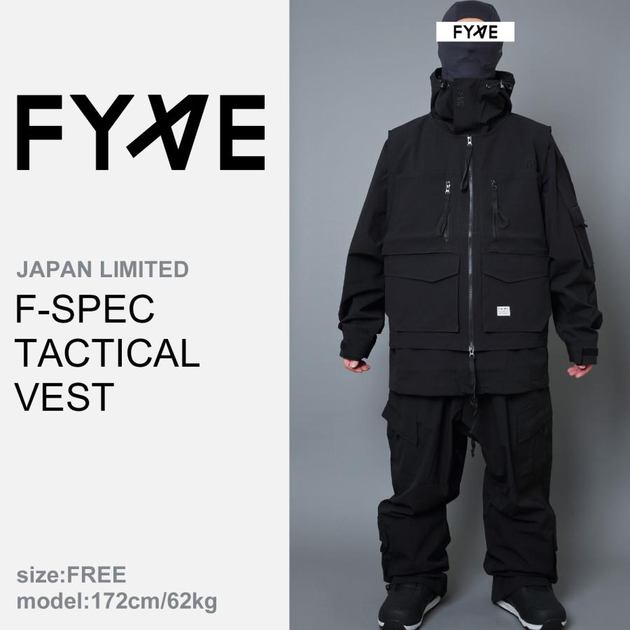 FYVE スノーボードウェア F-SPEC TACTICAL VEST(BLACK) フリーサイズ