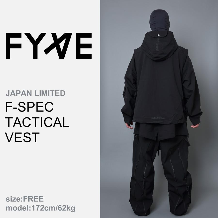 FYVE F-SPEC TACTICAL VEST 日本限定 FYVE スノーボードウェア F-SPEC TACTICAL VEST(BLACK) フリーサイズ