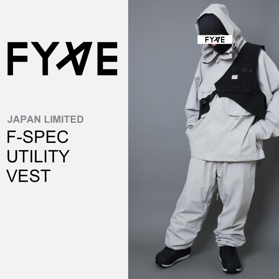 FYVE スノーボードウェア F-SPEC UTILITY VEST(BLACK) フリーサイズ