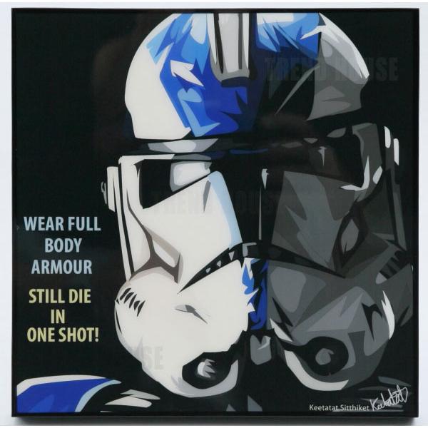 壁掛け ストームトルーパー ポップアート 2枚で送料無料 ポップアートパネル スターウォーズ ストーム