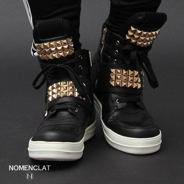 取寄品 スニーカー メンズシューズ 紳士靴 メンズファッション 靴 ピラミッド スタッズ ハイカット ラグジュアリー ストリートスタイル インパクト シルバー ゴールド 正規店仕入れの Skylanceronline Com