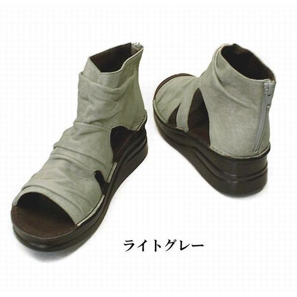 サンダル レディースシューズ レディースファッション 靴 本革 後ろ