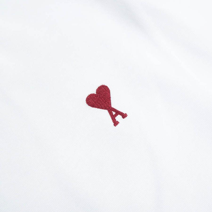 AMI PARIS アミパリス メンズクルーネックTシャツ BFUTS005.726 ホワイト /2024春夏新作｜tre-style｜04