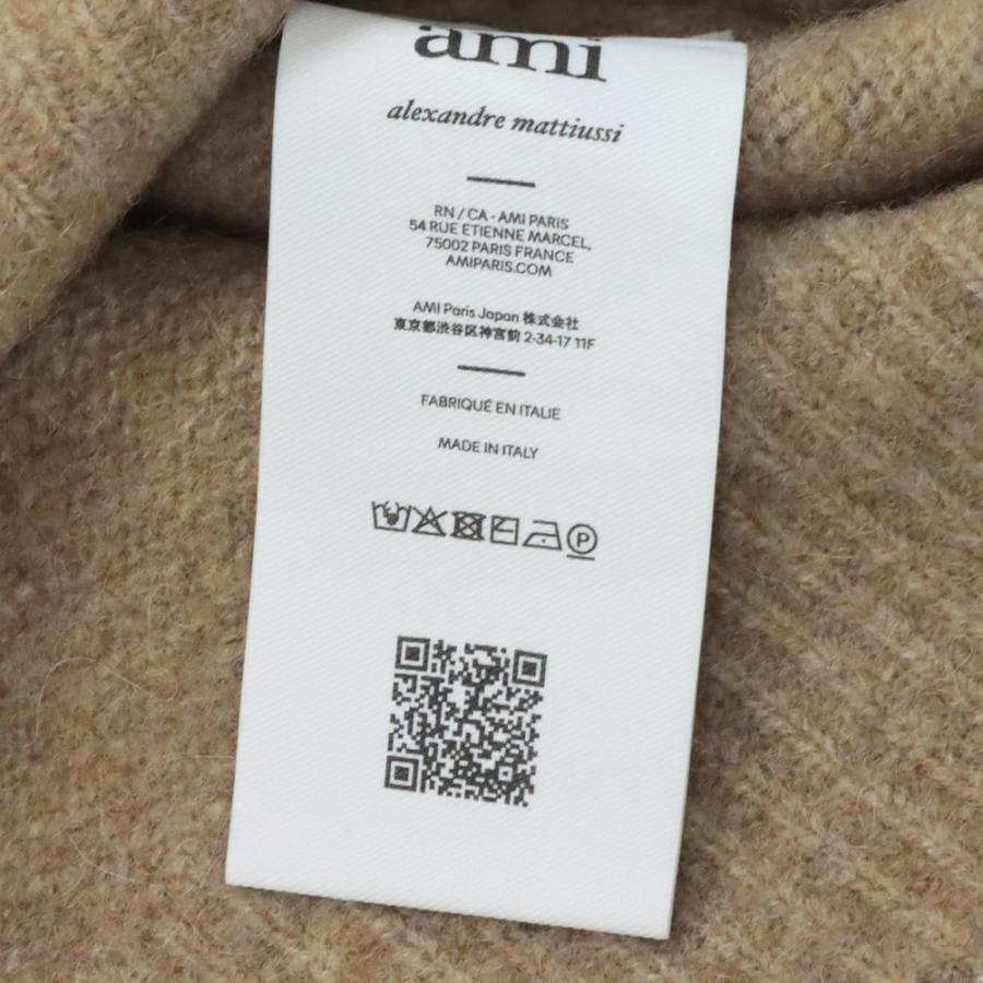 AMI PARIS アミパリス クルーネックセーター ニット HKS824.KN0021 キャメルの画像