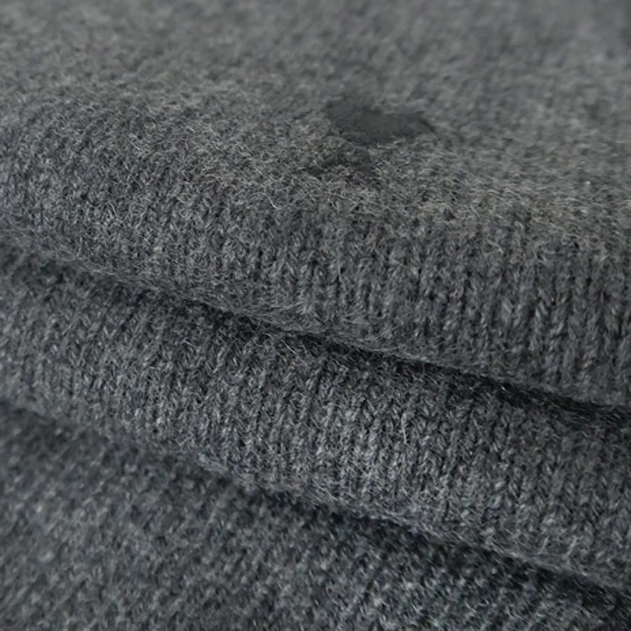 AMI PARIS アミパリス メリノウール ビーニー グレー グレー ウール Ami De Coeur ビーニー ヘザーグレー / ブラック