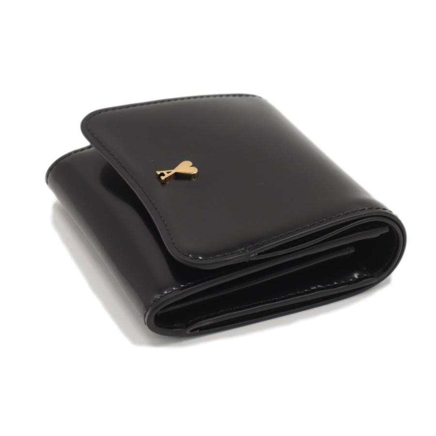 AMI PARIS アミパリス メンズ レディース 二つ折り財布（小銭入れ付き） USL708.AL0139 ブラック 2026春夏新作の画像