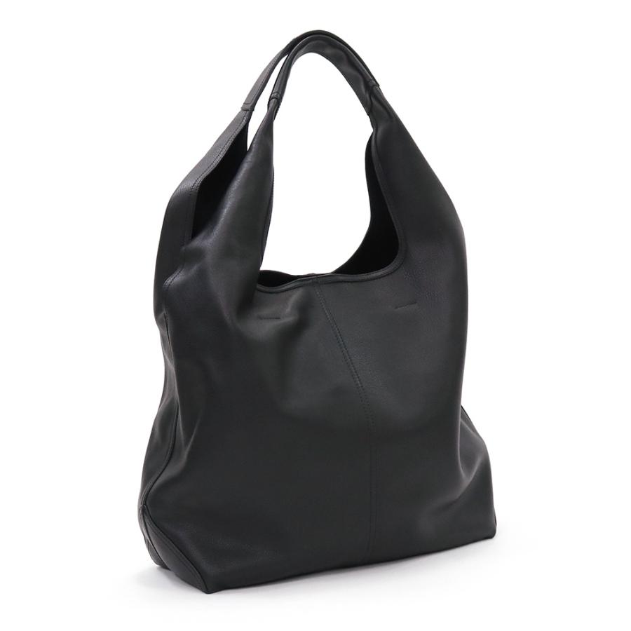 AMI PARIS アミパリス メンズレザーホーボーバッグ ULL715.AL0137 ブラック 2026春夏新作の画像
