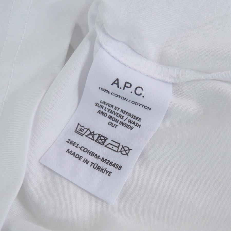 A.P.C. アーペーセー メンズクルーネックTシャツ COHBM-M26458 ホワイト 2026春夏新作の画像