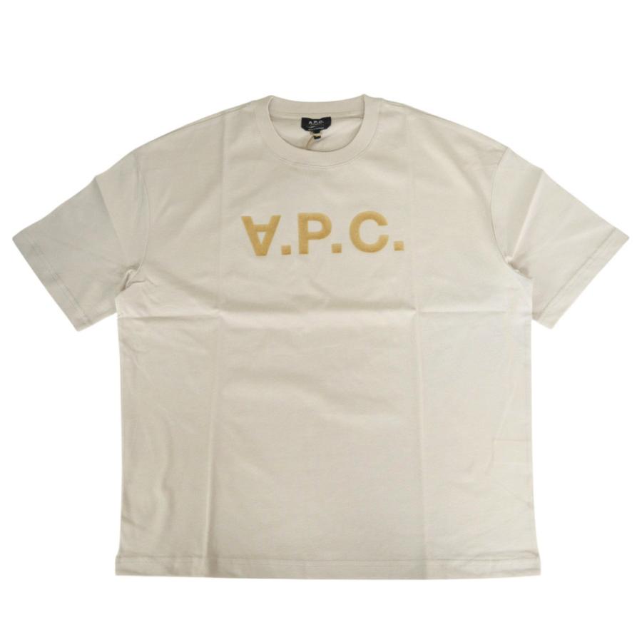 A.P.C. アーペーセー メンズクルーネックTシャツ COHLR-M26385 ベージュ 2026春夏新作の画像