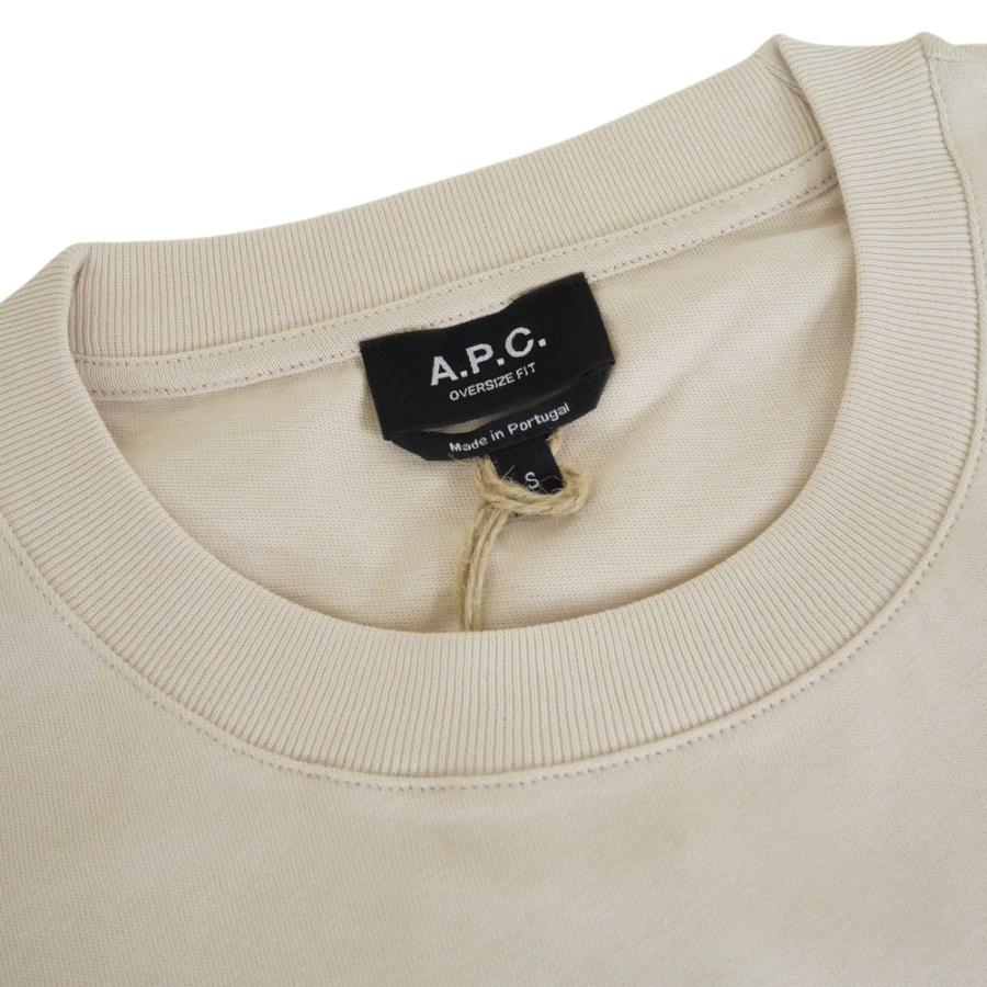 A.P.C. アーペーセー メンズクルーネックTシャツ COHLR-M26385 ベージュ 2026春夏新作の画像