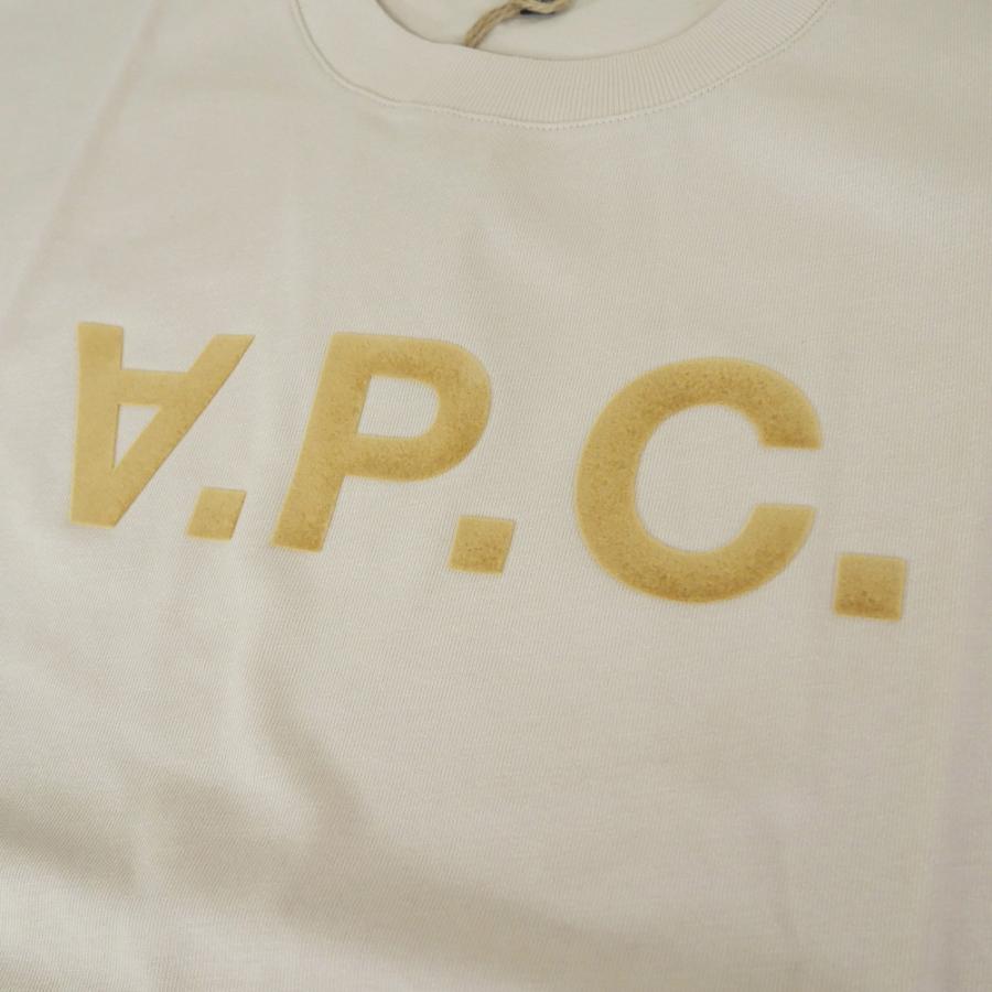 A.P.C. アーペーセー メンズクルーネックTシャツ COHLR-M26385 ベージュ 2026春夏新作の画像