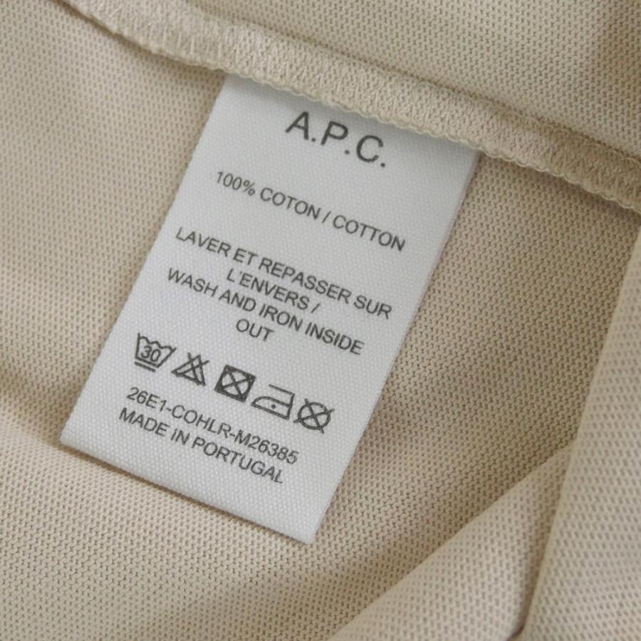 A.P.C. アーペーセー メンズクルーネックTシャツ COHLR-M26385 ベージュ 2026春夏新作の画像