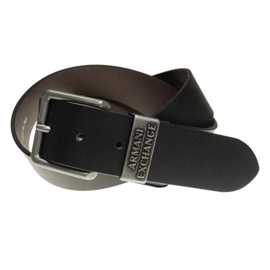 ARMANI EXCHANGE アルマーニエクスチェンジ メンズレザーベルト 951186 CC528 ダークブラウン