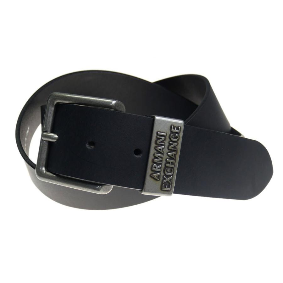 ARMANI EXCHANGE アルマーニエクスチェンジ メンズレザーベルト 951186 CC528 ブラック