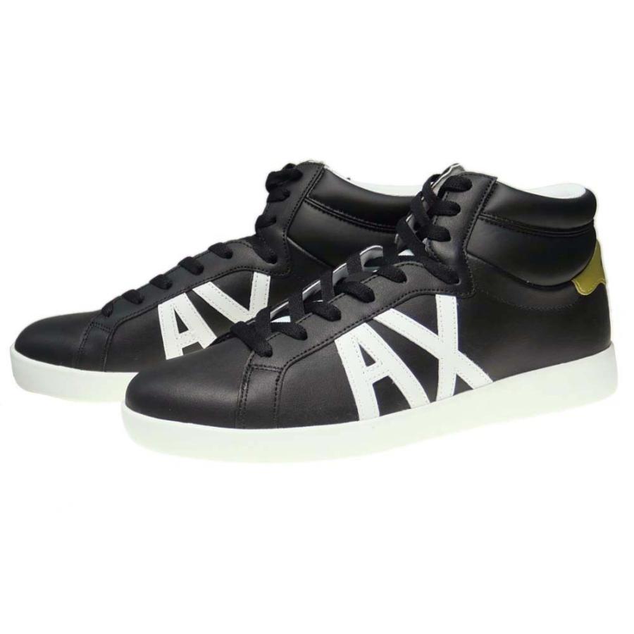 Armani Exchange アルマーニエクスチェンジ メンズハイカットスニーカー Xuz007 Xcc71 ブラック Axfw237 Tre Style 通販 Yahoo ショッピング
