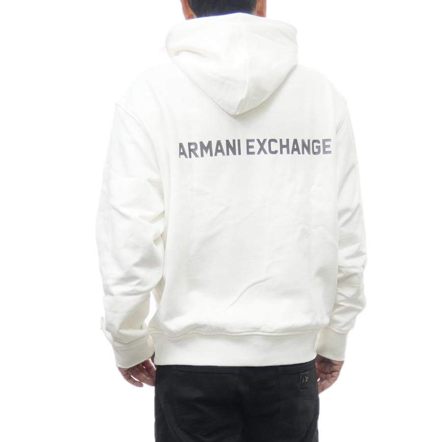 Armani Exchange ホワイトパーカー アルマーニ　M ARMANI EXCHANGE アルマーニ エクスチェンジ A/X メンズプルオーバー