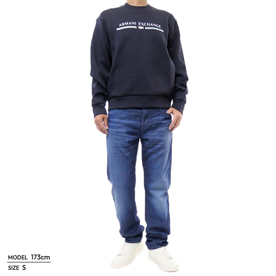 2025 秋冬新作！ ARMANI EXCHANGE A/X アルマーニエクスチェンジ トレーナー メンズ XM000982 AF10818 ネイビー ARMANI EXCHANGE アルマーニ エクスチェンジ A/X メンズトレーナー