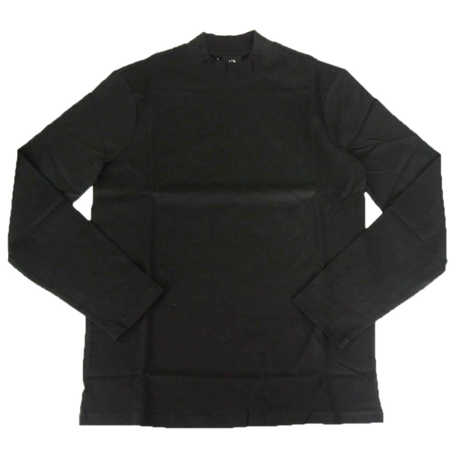 古着 ARMANI EXCHANGE アルマーニエクスチェンジ 長袖 モックネック カットソー L ブラック レディース ARMANI EXCHANGE アルマーニ エクスチェンジ A/X メンズモックネック