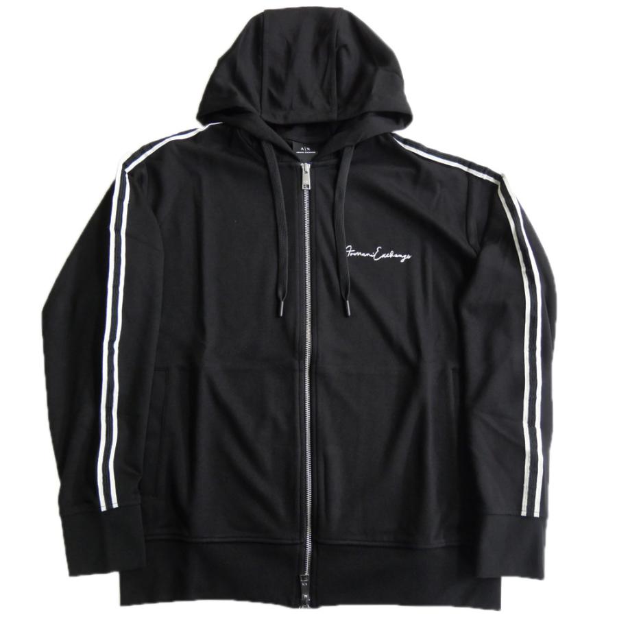 ARMANI EXCHANGE A/X アルマーニエクスチェンジ パーカー メンズ ジップアップ 8NZMSH Z9N1Z9 ブラック 定番人気商品 ARMANI EXCHANGE アルマーニ エクスチェンジ A/X メンズジップアップ