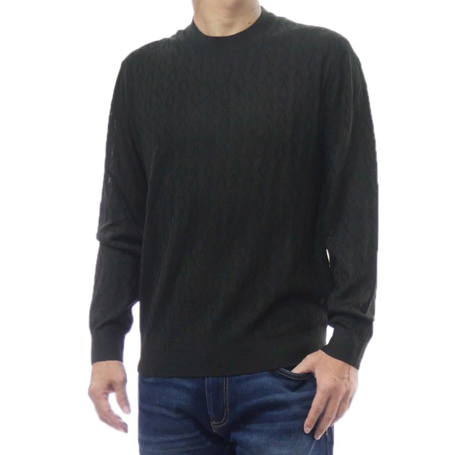 2025 秋冬新作！ ARMANI EXCHANGE A/X アルマーニエクスチェンジ セーター メンズ クルーネック ニット XM001878 AF11982 ブラック ARMANI EXCHANGE アルマーニ エクスチェンジ A/X メンズクルーネック