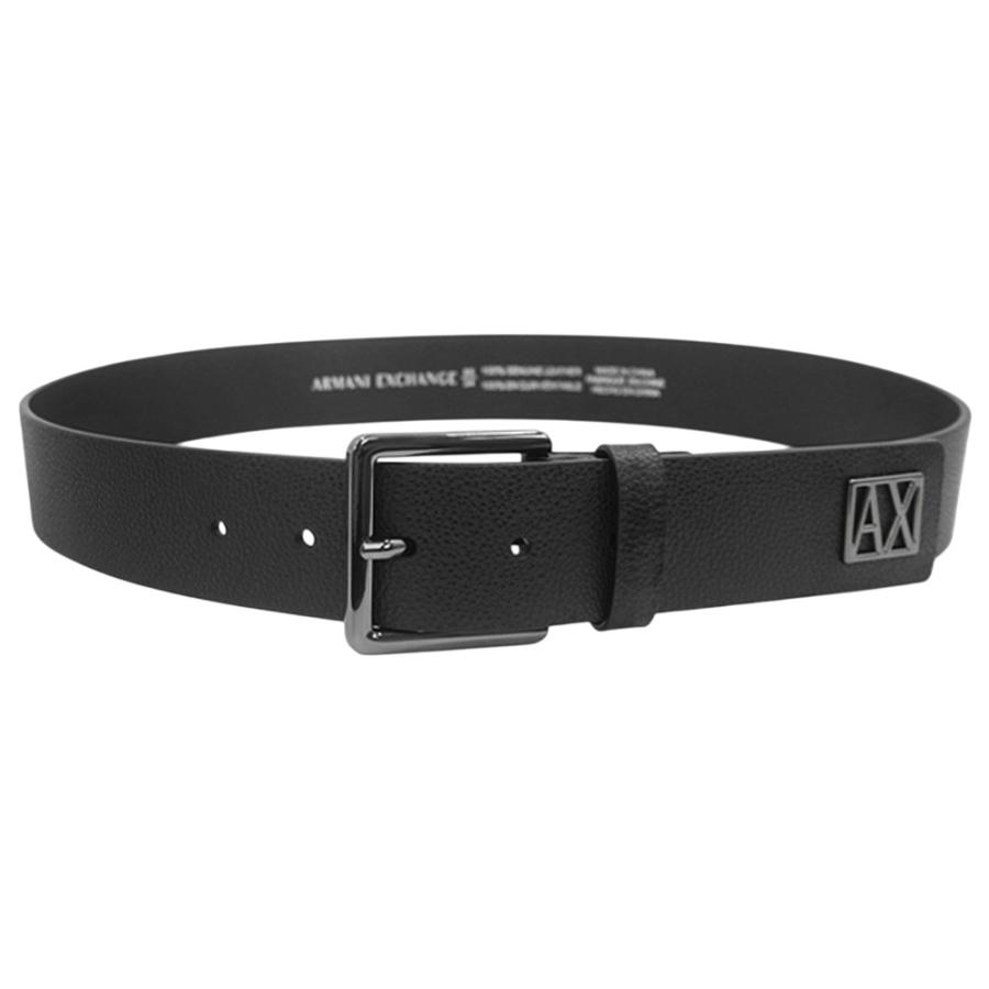 2025 秋冬新作！ ARMANI EXCHANGE A/X アルマーニエクスチェンジ ベルト メンズ レザーベルト XM001698 AF17390 ブラック ARMANI EXCHANGE アルマーニ エクスチェンジ A/X メンズレザーベルト