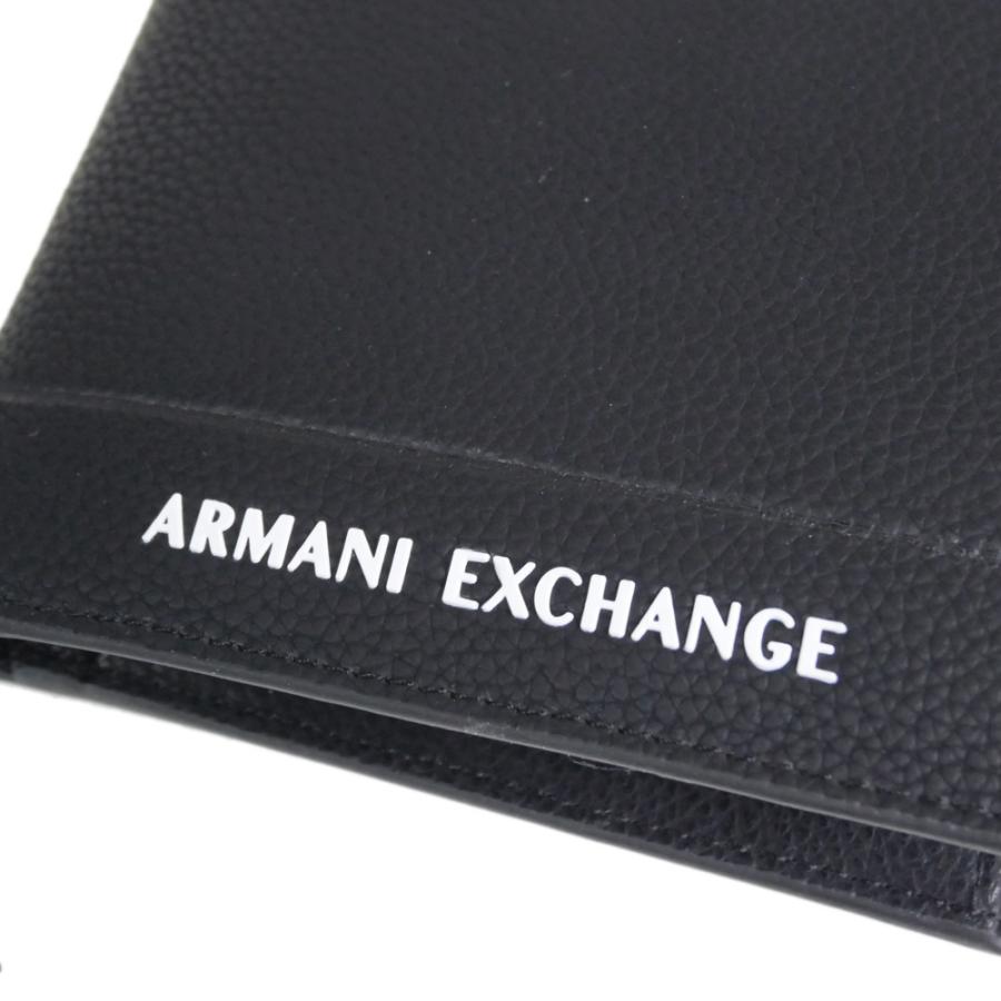 2025 秋冬新作！ ARMANI EXCHANGE A/X アルマーニエクスチェンジ 財布 メンズ 二つ折り財布（小銭入れ付き） XM000167 AF17217 ブラック ARMANI EXCHANGE アルマーニ エクスチェンジ A/X メンズ二つ折り財布