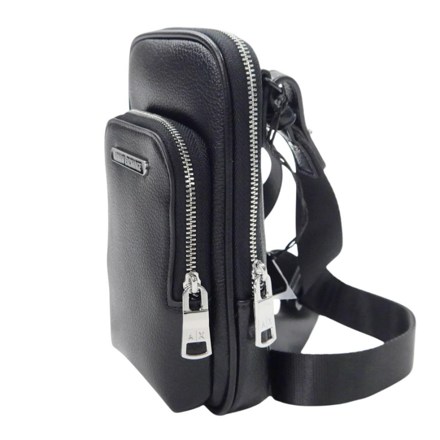 2025 秋冬新作！ ARMANI EXCHANGE A/X アルマーニエクスチェンジ バッグ メンズ ミニショルダーバッグ XM001258 AF12134 ブラック ARMANI EXCHANGE アルマーニ エクスチェンジ A/X メンズミニショルダー