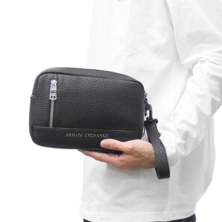 ARMANI EXCHANGE A/X アルマーニエクスチェンジ バッグ メンズ ポーチバッグ セカンドバッグ 958542 CC828 ブラック 定番人気商品 ARMANI EXCHANGE アルマーニ エクスチェンジ A/X メンズポーチバッグ