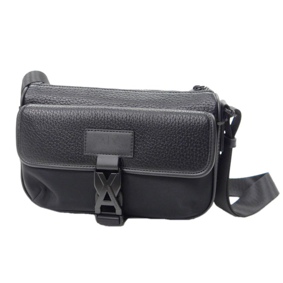 2025 秋冬新作！ ARMANI EXCHANGE A/X アルマーニエクスチェンジ バッグ メンズ ミニショルダーバッグ XM001641 AF17207 ブラック ARMANI EXCHANGE アルマーニ エクスチェンジ A/X メンズミニショルダー