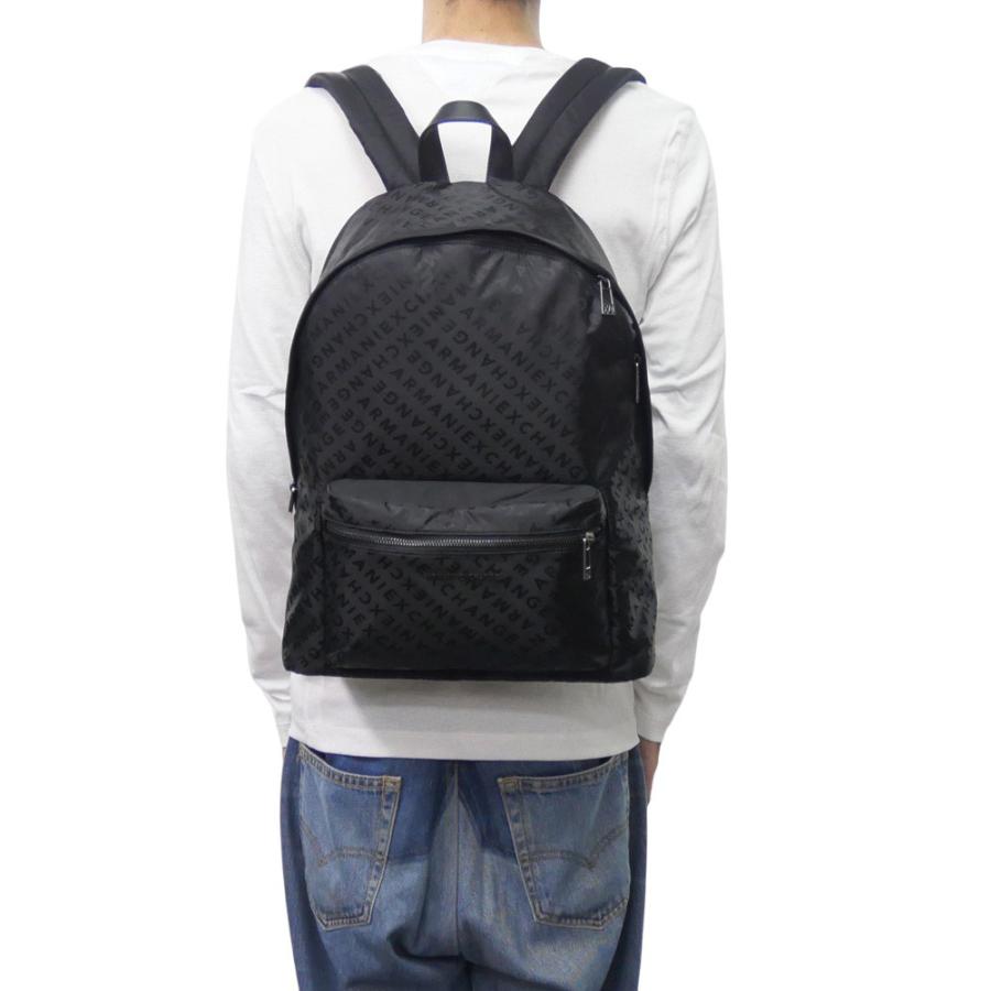 2025 秋冬新作！ ARMANI EXCHANGE A/X アルマーニエクスチェンジ メンズ バックパック XM001611 AF17208 ブラック ARMANI EXCHANGE アルマーニ エクスチェンジ A/X メンズバックパック
