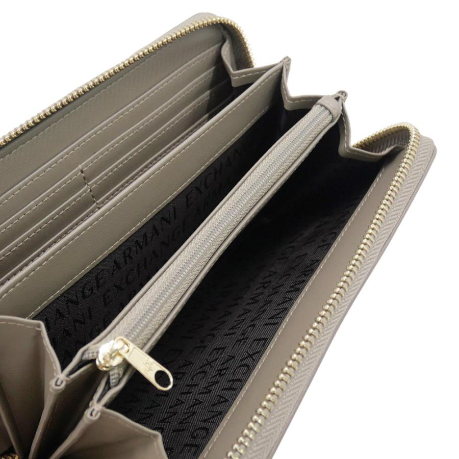 2025 秋冬新作！ ARMANI EXCHANGE A/X アルマーニエクスチェンジ 財布 レディース ラウンドファスナー 長財布（小銭入れ付き） XW000359 AF12040 ブラウンバス ARMANI EXCHANGE アルマーニ エクスチェンジ A/X レディースラウンド