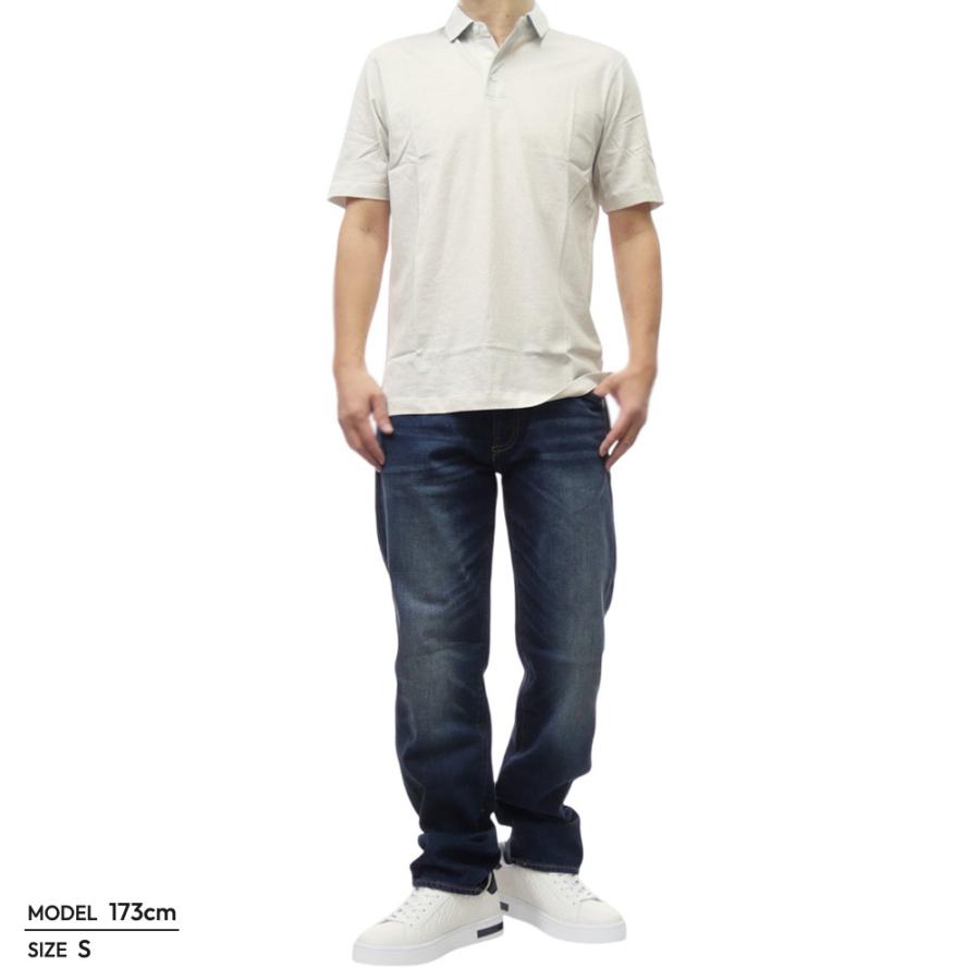 セールSS ARMANI EXCHANGE A/X アルマーニエクスチェンジ ポロシャツ 半袖 メンズ コットン 綿100％ 総柄 XM000735 AF10356 カジュアル スポーティ 大きいサイズ オフホワイト ARMANI EXCHANGE アルマーニ エクスチェンジ A/X メンズポロシャツ