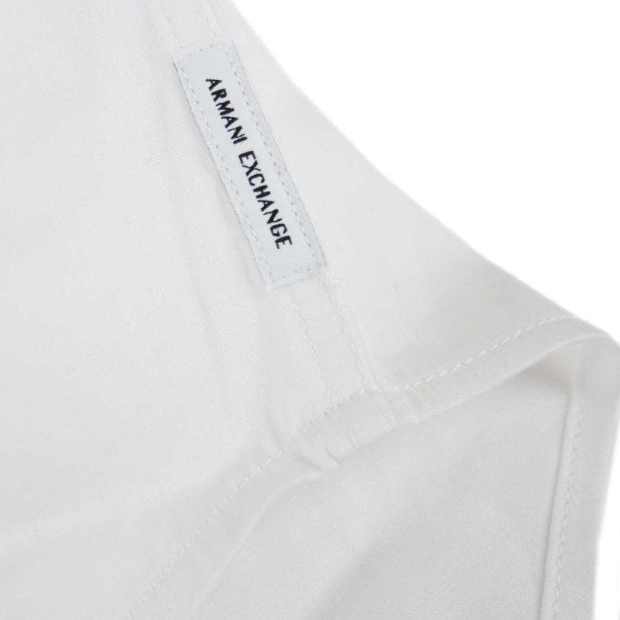 セールSS ARMANI EXCHANGE A/X アルマーニエクスチェンジ カジュアルシャツ メンズ 8NZCBF ZN10Z ホワイト 定番人気商品 ARMANI EXCHANGE アルマーニ エクスチェンジ A/X メンズカジュアル